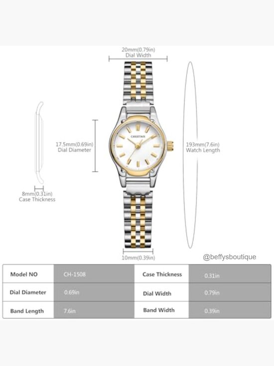 Small Round Dial Watch with Stainless Steel Bracelet, Waterproof main image 6